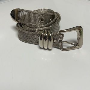 Women’s silver Mesh belt